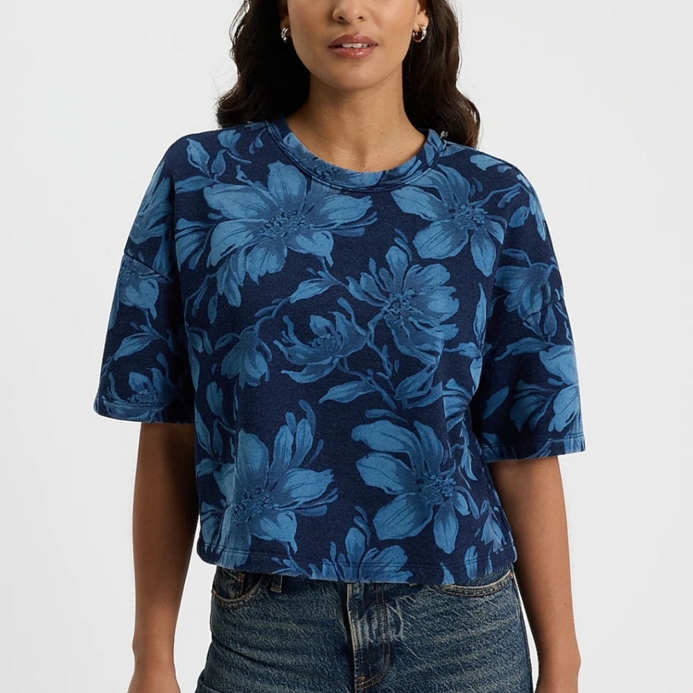 NWT Express Floral Print Sweatshirt Tee